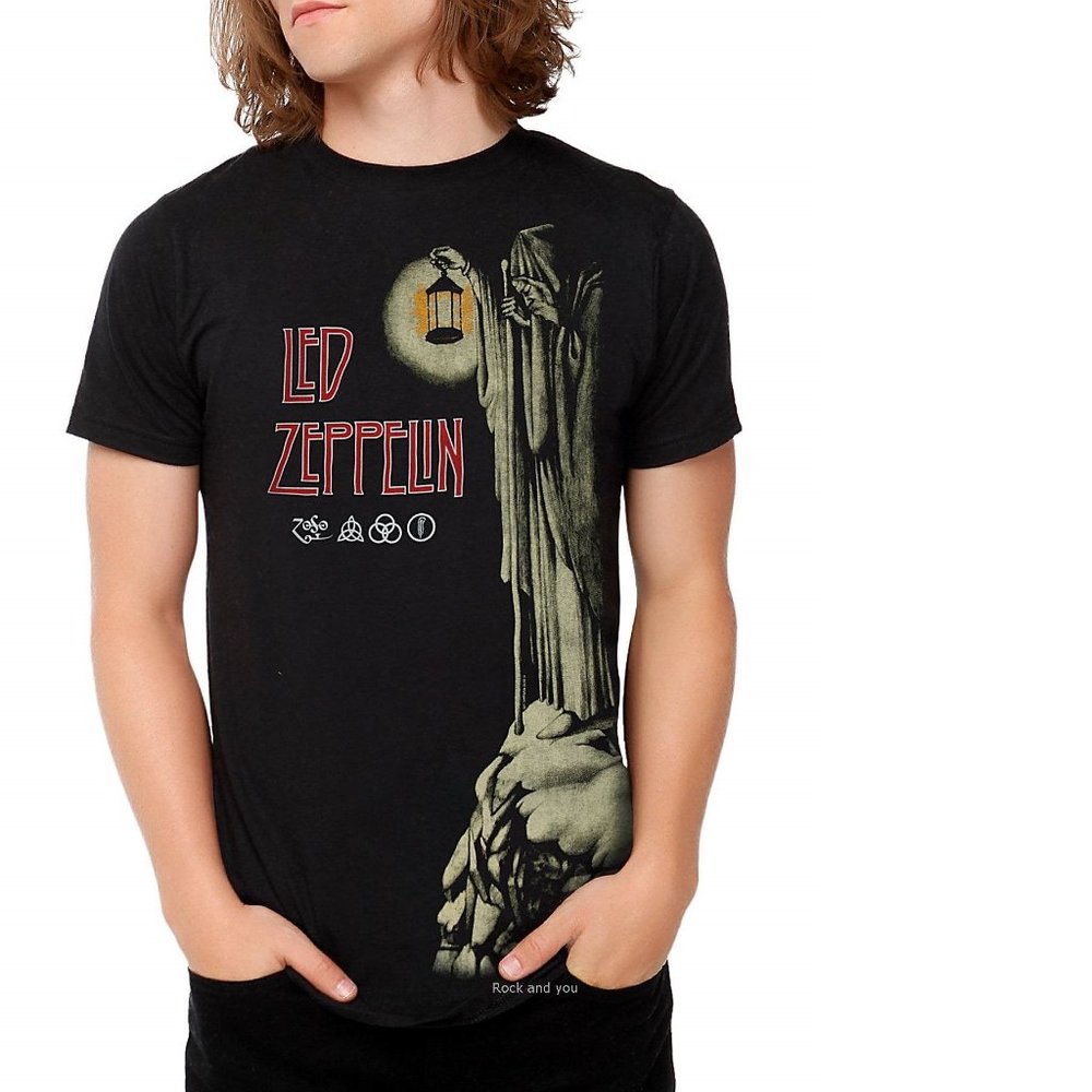 Led Zeppelin Hermit Logo metal rock Official T-Shirt M NWT